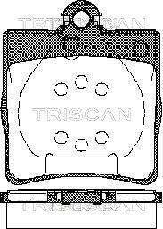 Гальмівна колодка 8110 23018 TRISCAN –  фото 1