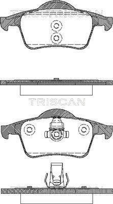 Купити 8110 27004 TRISCAN Гальмівні колодки  Volvo S80 1 