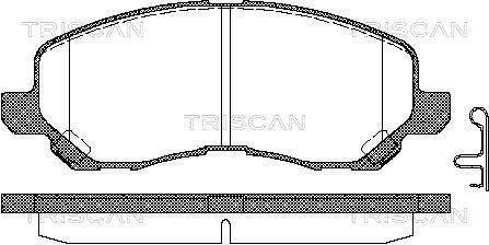 Купить 8110 42019 TRISCAN Тормозные колодки  Lancer (9, X) (1.3, 1.5, 1.6, 1.8, 2.0) 