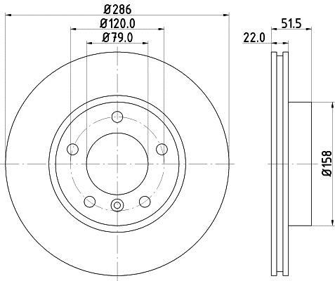 Купити MDC624C MINTEX Гальмівні диски BMW E36 (1.8, 1.9, 2.0, 2.5, 2.8)