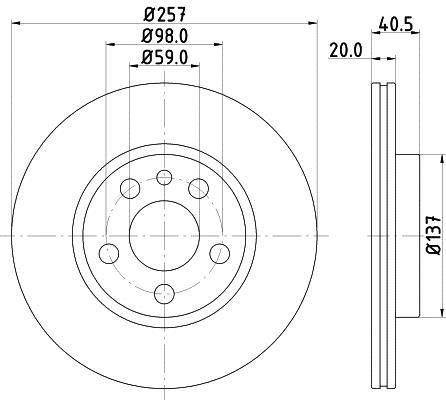 Купить MDC992 MINTEX Тормозные диски Scudo (1.6, 1.9, 2.0)