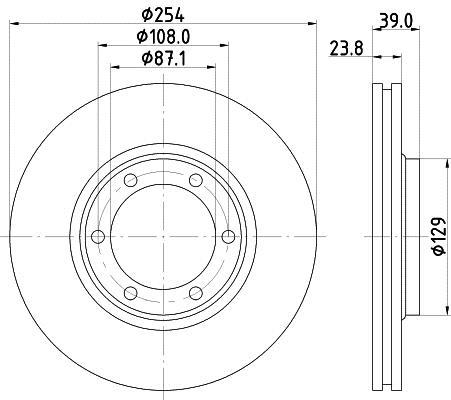 Купить MDC2016 MINTEX Тормозные диски Л200 (2.0, 2.5, 2.8)