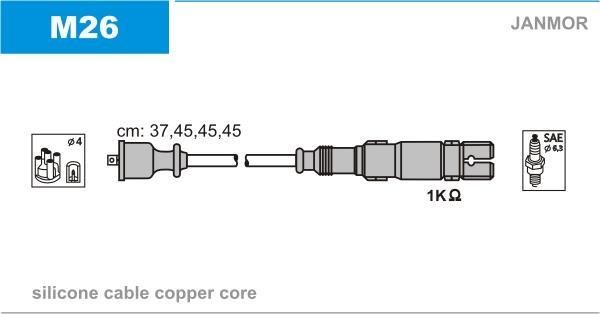 Купить M26 JANMOR Провода зажигания Б Класс W245 (1.5, 1.7, 2.0)