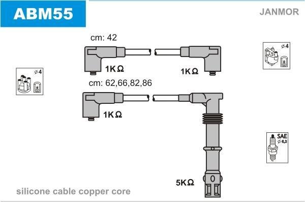 Купить ABM55 JANMOR Провода зажигания Cordoba (1.8 i 16V, 2.0 i 16V)