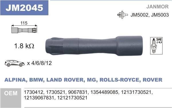Купити JM2045 JANMOR Комплектуючі котушки запалювання БМВ Е30 318 is