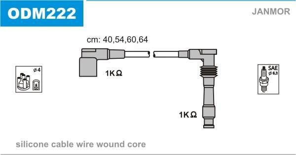 Купить ODM222 JANMOR Провода зажигания Vectra (A, B) (1.6 i 16V, 2.0 i 16V KAT)