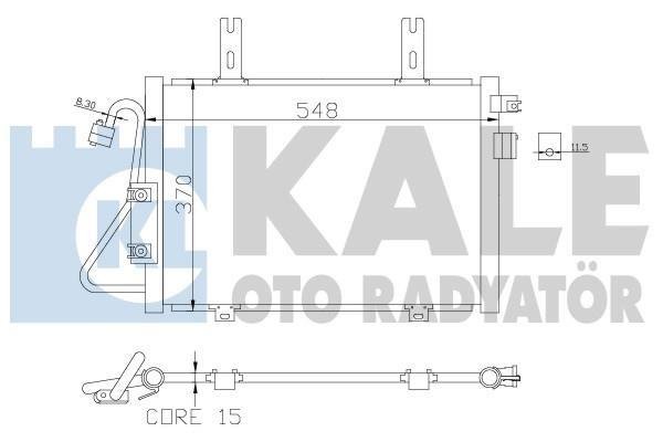 Купить 389400 Kale Радиатор кондиционера Кенго 1 (1.1, 1.4, 1.6, 1.9)