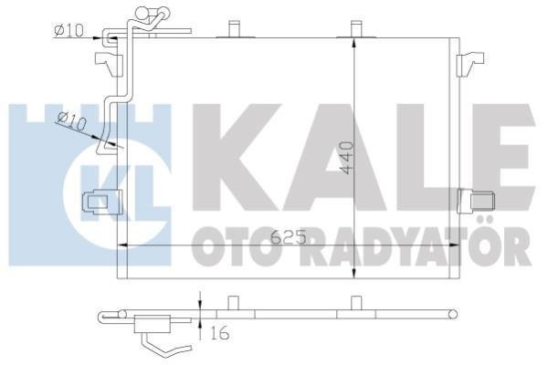 Купить 381600 Kale Радиатор кондиционера CL-Class (3.0, 3.5, 5.0, 5.4, 5.5)