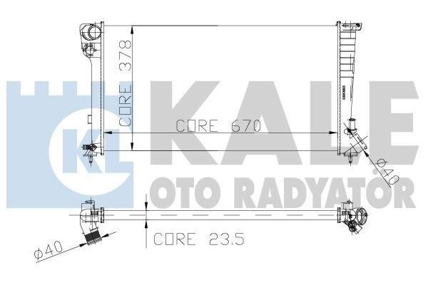 Купити 160900 Kale Радіатор охолодження двигуна Citroen