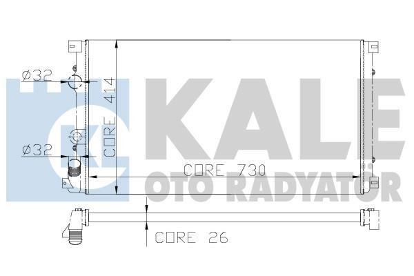 Купити 197000 Kale Радіатор охолодження двигуна Мастер 2 (1.9, 2.2, 2.5, 2.8)