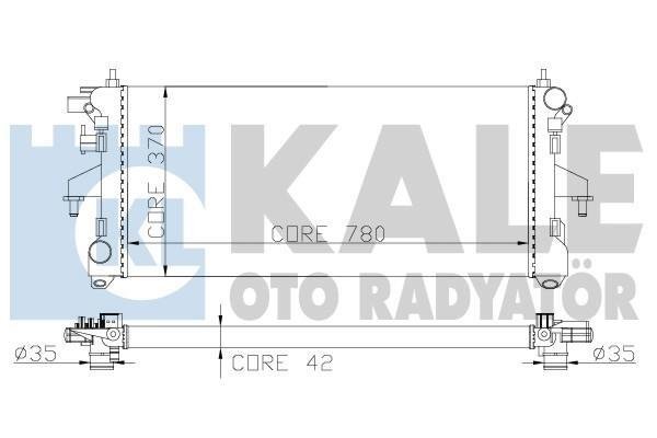 Купить 285600 Kale Радиатор охлаждения двигателя Джампер (2.2 HDi 110, 2.2 HDi 150, 3.0 HDi 160)