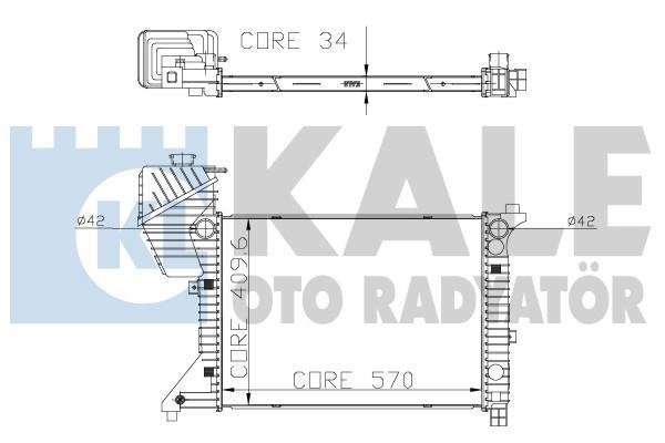 Купити 319900 Kale Радіатор охолодження двигуна Спрінтер (901, 902, 903, 904) 2.3