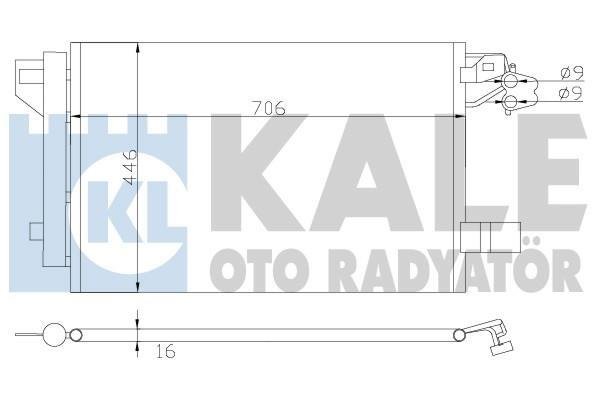 Купить 342480 Kale Радиатор кондиционера Volkswagen
