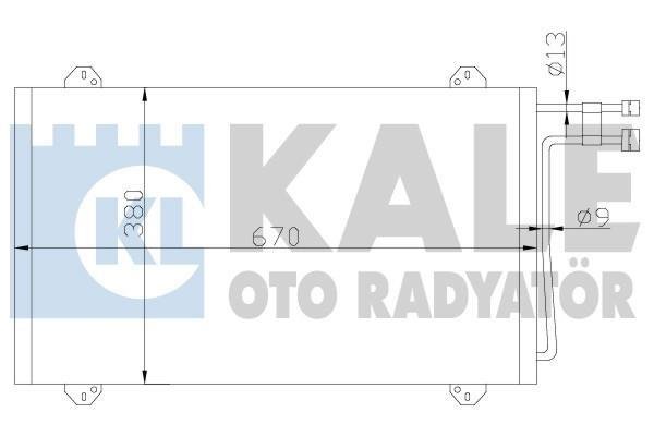 Купити 381100 Kale Радіатор кондиціонера Sprinter (901, 902, 903, 904, 905) (0.0, 2.1, 2.3, 2.7, 2.9)