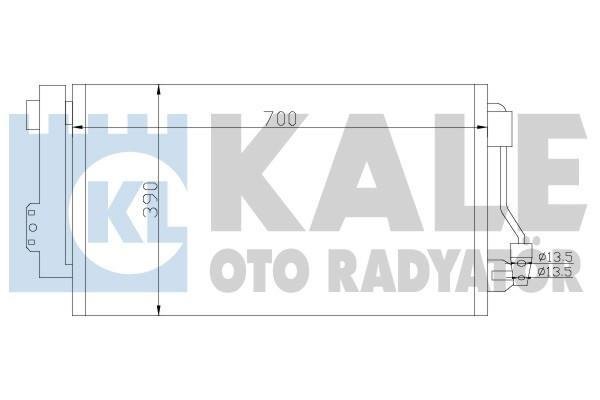 Купить 381500 Kale Радиатор кондиционера Viano W639 (2.1, 3.0, 3.2, 3.5, 3.7)