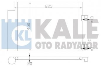 Купить 377300 Kale Радиатор кондиционера Peugeot