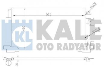 Купить 381700 Kale Радиатор кондиционера Аутленер 2 (2.0, 2.2, 2.3, 2.4, 3.0)