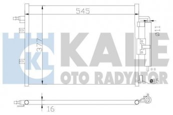 Купить 342585 Kale Радиатор кондиционера Clio 3 (1.1, 1.4, 1.5, 1.6, 2.0)