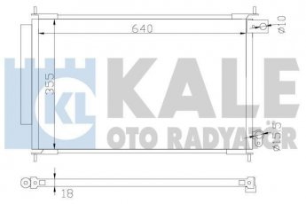 Купить 342610 Kale Радиатор кондиционера Аккорд