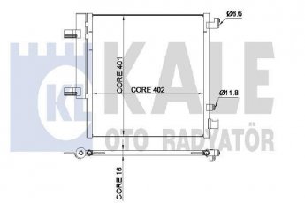 Купить 342515 Kale Радиатор кондиционера Spark M300 (1.0, 1.0 LPG, 1.2)