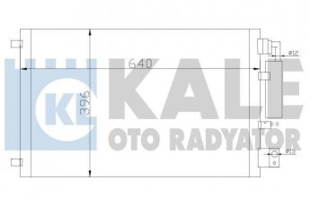 Купить 388600 Kale Радиатор кондиционера Qashqai (1.6, 2.0)