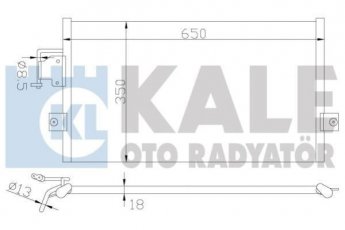 Радиатор кондиционера 379700 Kale фото 1