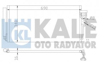 Радиатор кондиционера 387300 Kale фото 1