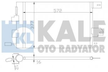 Купити 393300 Kale Радіатор кондиціонера Зафіра А (1.6, 1.8, 2.0, 2.2)