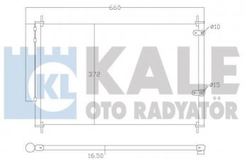 Купить 342595 Kale Радиатор кондиционера Auris (1.3, 1.4, 1.5, 1.6, 1.8)