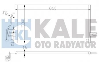 Купити 343155 Kale Радіатор кондиціонера Спейс Стар (1.3, 1.6, 1.8)