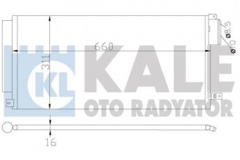 Купить 389100 Kale Радиатор кондиционера Лянча