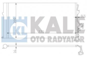 Купить 382100 Kale Радиатор кондиционера Audi Q7 (3.0, 3.6, 4.1, 4.2, 5.9)