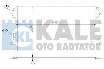 Радиатор кондиционера 382500 Kale фото 1