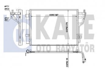 Купить 342535 Kale Радиатор кондиционера Церато (1.6, 1.6 CVVT, 2.0)