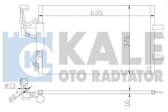 Купить 392200 Kale Радиатор кондиционера Mazda
