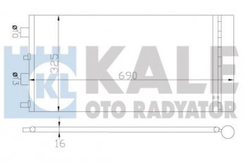 Купить 342840 Kale Радиатор кондиционера Duster 1.5 dCi
