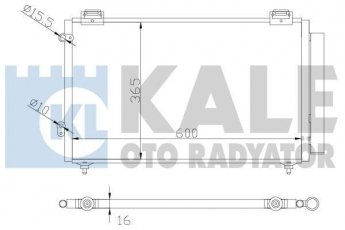 Купити 383100 Kale Радіатор кондиціонера Corolla (110, 120, 140, 150) (1.3, 1.4, 1.6, 2.0)