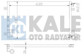 Купить 343115 Kale Радиатор кондиционера Sorento (2.4, 2.5, 3.3, 3.5)