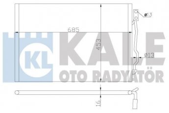 Радиатор кондиционера 343050 Kale фото 1