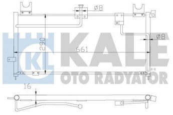 Купити 387500 Kale Радіатор кондиціонера Mazda 323