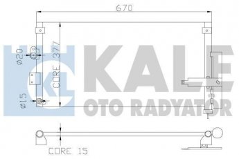 Купить 386900 Kale Радиатор кондиционера Civic (1.3 Hybrid, 1.6, 1.8)