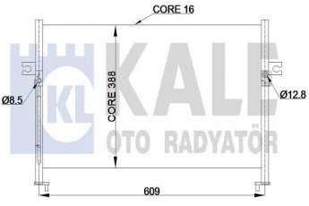 Купити 342425 Kale Радіатор кондиціонера Хендай Н1 (2.4, 2.5)