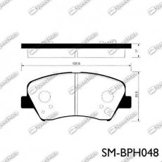 Купить SM-BPH048 SK SPEEDMATE Тормозные колодки  Sorento 2.4 CVVT 4WD 
