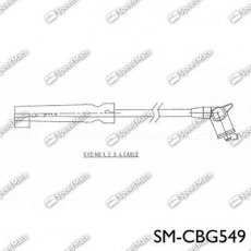 Купити SM-CBG549 SK SPEEDMATE Провід запалювання