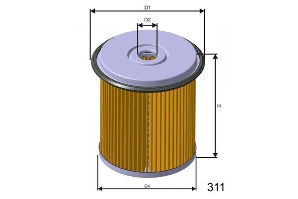 Купити F685 MISFAT Паливний фільтр  Сафран (1, 2) (2.2 dT, 2.5 dT)