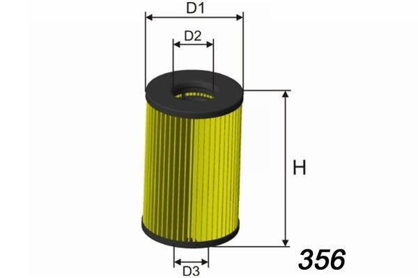 Купить L120 MISFAT Масляный фильтр  Caddy (1.6, 2.0)