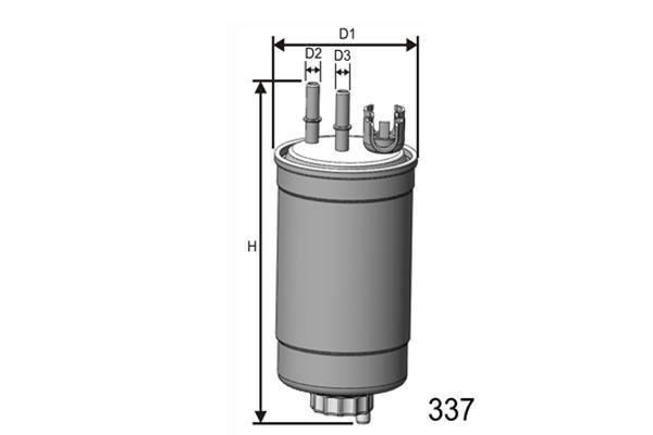Купить M412 MISFAT Топливный фильтр  Пунто (1.9 D 60, 1.9 DS 60)