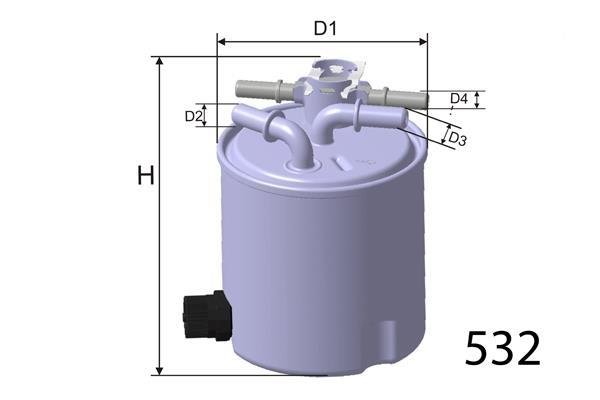 Купить M558 MISFAT Топливный фильтр  Х-Трейл (2.0 dCi, 2.0 dCi FWD)