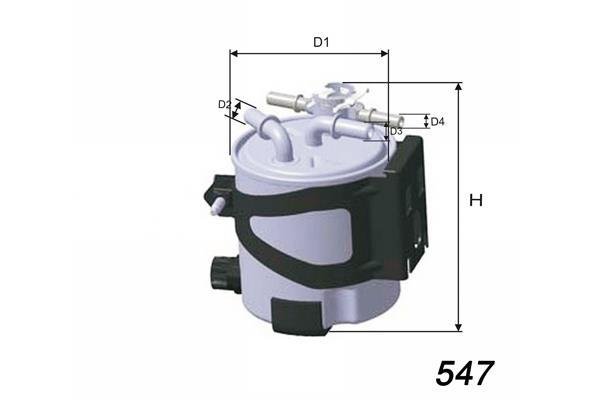 Купити M504 MISFAT Паливний фільтр  Scenic 2 (1.5 dCi, 2.0 dCi)