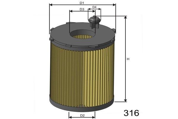 Купить L104 MISFAT Масляный фильтр  Mondeo (4, 5) (1.5 TDCi, 1.6 TDCi)